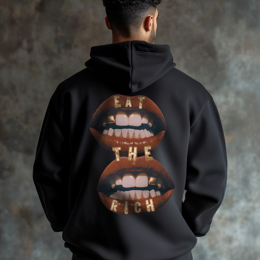 Eat the Rich Gold Tooth Hoodie