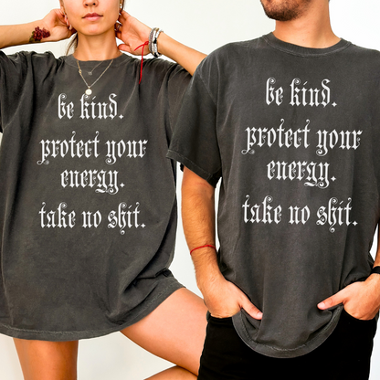 Be Nice Protect Your Energy Take No Shit Hoodie