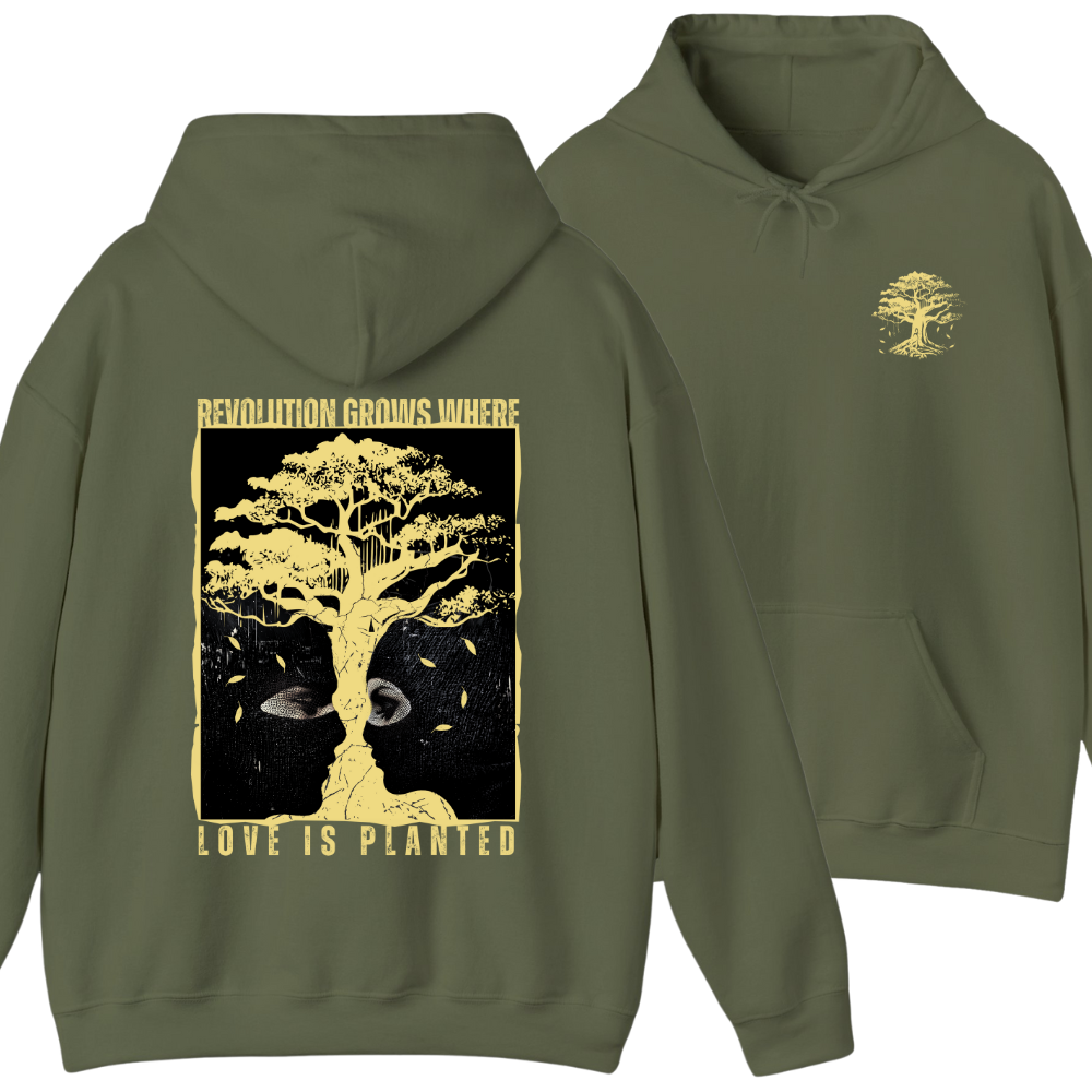 Revolution Grows Where Love is Planted Hoodie