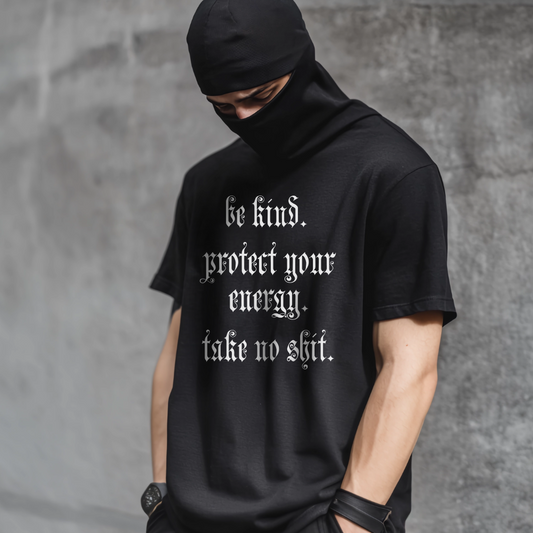 Be Nice Protect Your Energy Take No Shit Hoodie